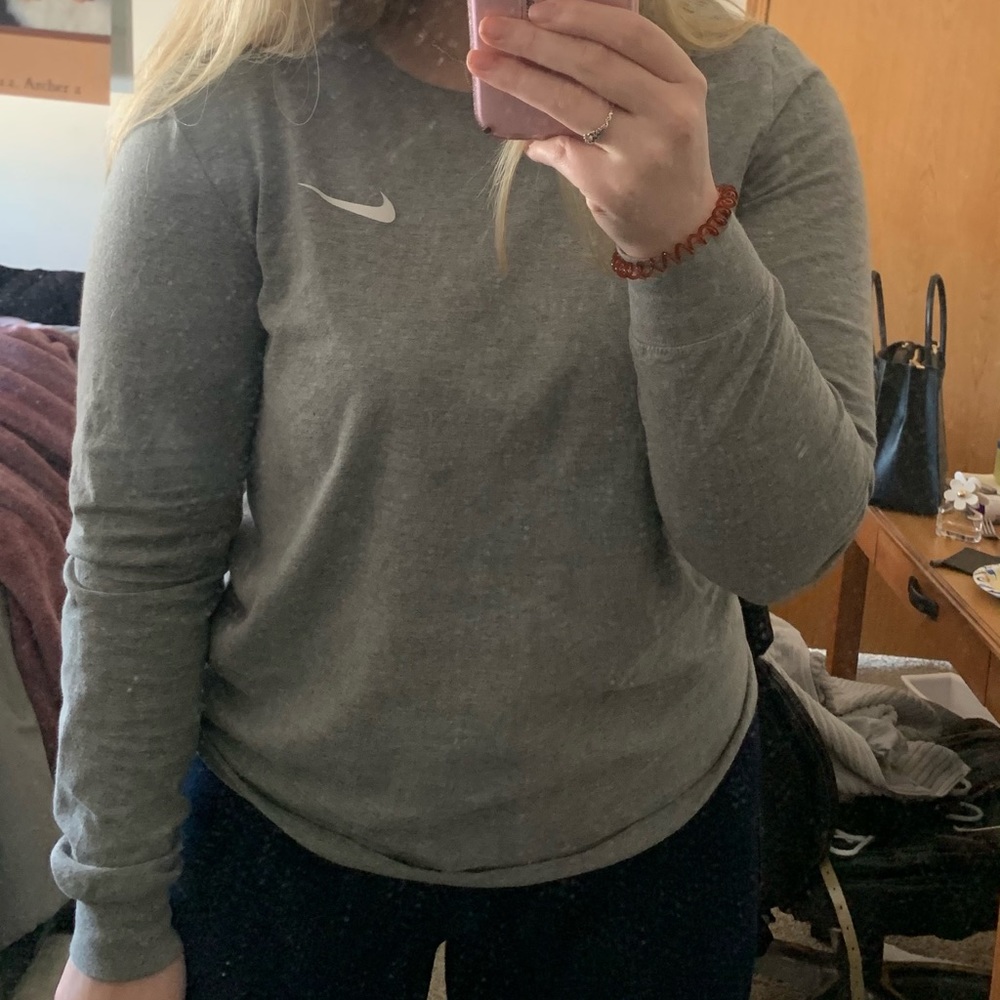 Grey Nike Long Sleeve